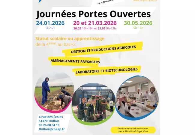 Journées Portes Ouvertes 2026